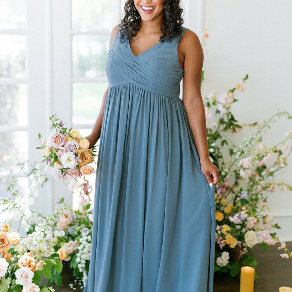REVELRY | Zoe | Dusty Blue, Size 12